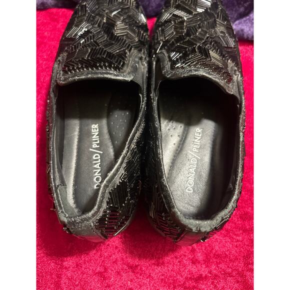 Donald/Pliner Women’s Blk Beaded Loafer Casual Slip-on Shoe - Picture 12 of 12